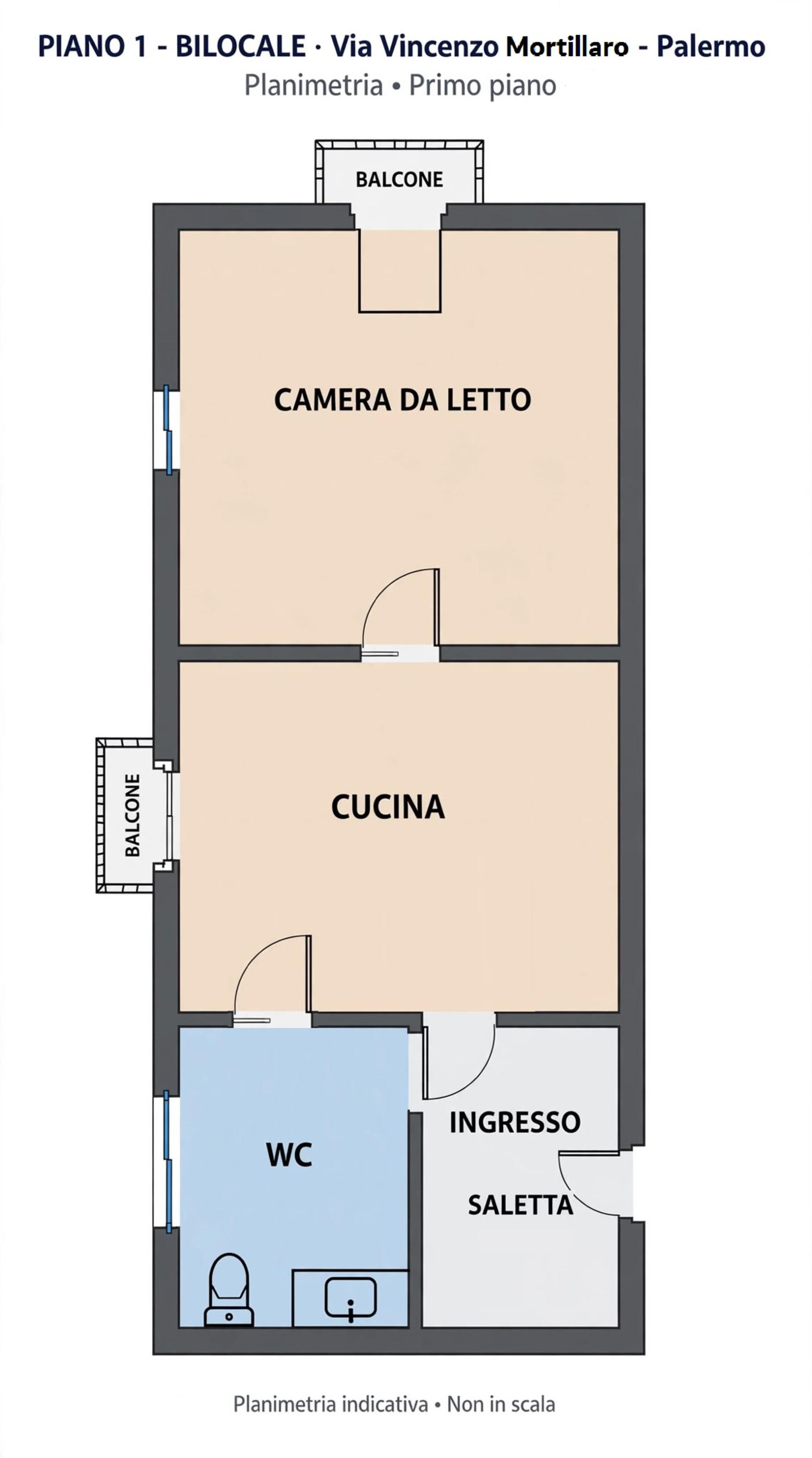 Appartamento in Vendita a Palermo Oreto - Policlinico