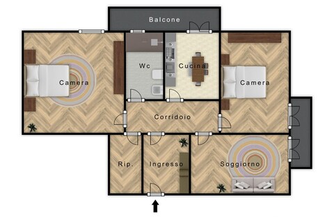 Appartamento in Vendita a Palermo Michelangelo - Cruillas