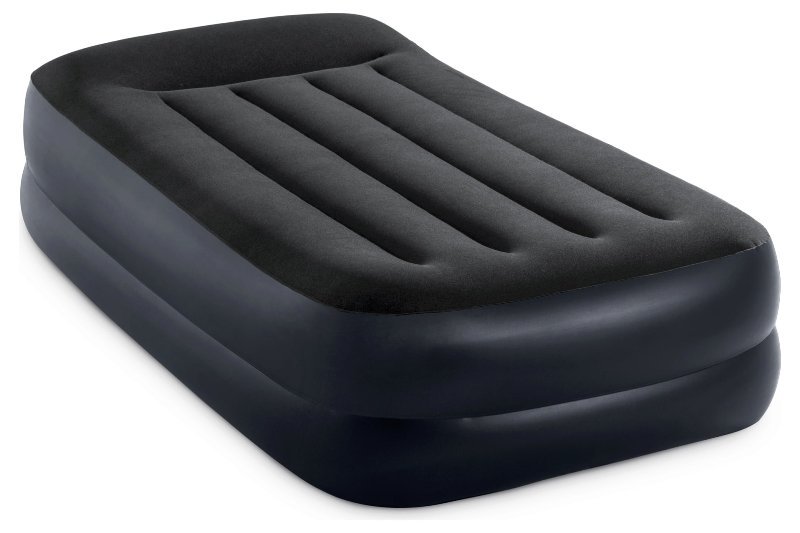 MATERASSO DURA-BEAM PILLOW REST SINGOLO CON TECNOLOGIA FIBER TECH, POMPA ELETTRICA INCORPORATA 99X191X42 CM Intex (gonfiabile)