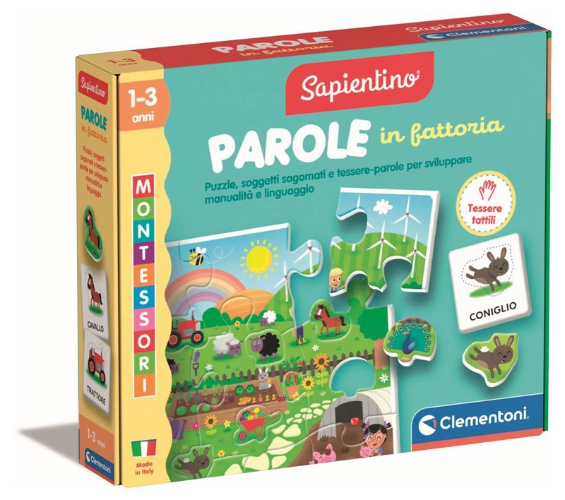 Montessori Parole in Fattoria clementoni