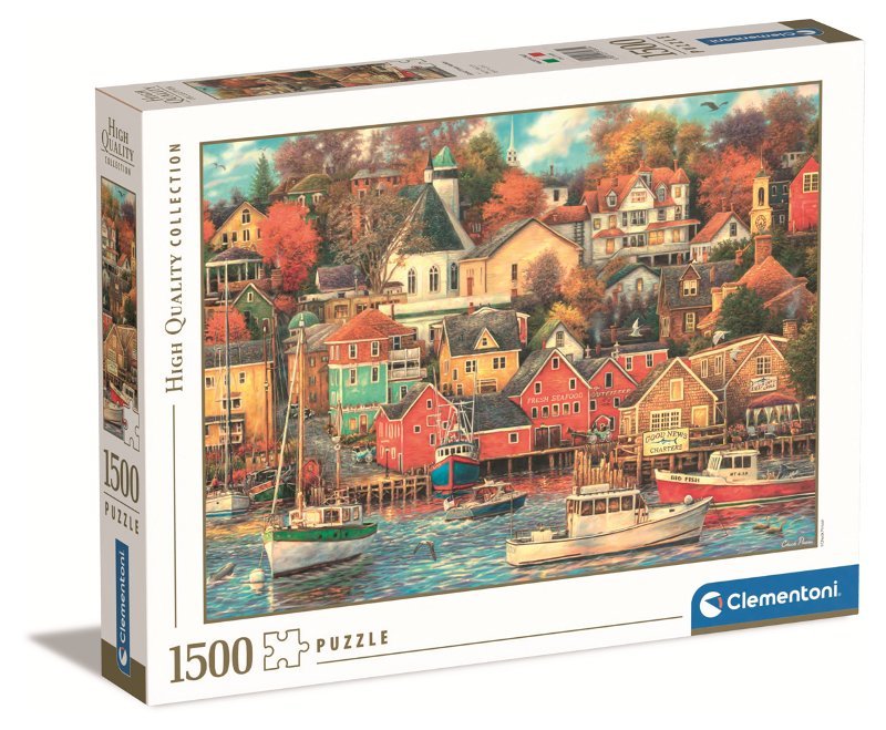 Puzzle 1500 pz Good Time Harbor clementoni