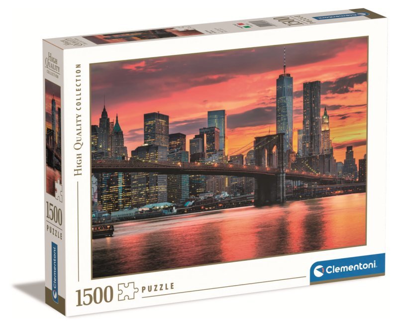 PUZZLE 1500 PZ East River at dusk clementoni