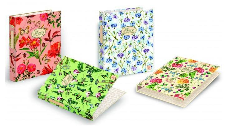Cartella ad Anelli A4 PIGNA NATURE FLOWERS cm 27x32 pigna