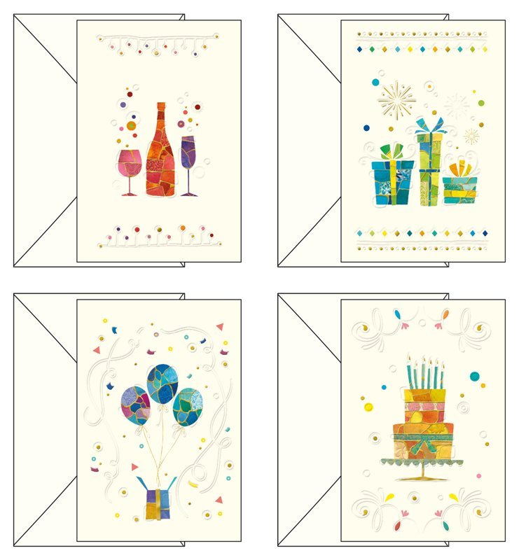 BIGLIETTI COMPLEANNO MOSAICO S.TESTO Toscana Carte Pregiate SRL (KARTOS)