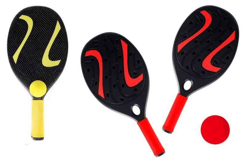 RACCHETTE PADEL 2PZ 49,5x23x3CM C/PALLA MORB 2 COL Globo (importazione)
