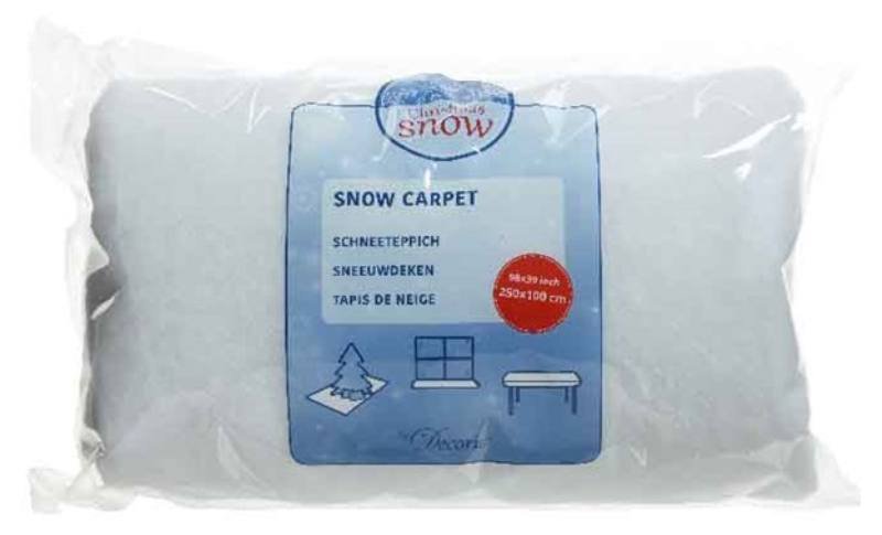 Snow carpet polyester white kaemingk