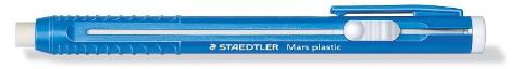 Mars plastic portagomma a scorrimento con gomma bianca per matita. Senza ftalati e senza latice. staedtler