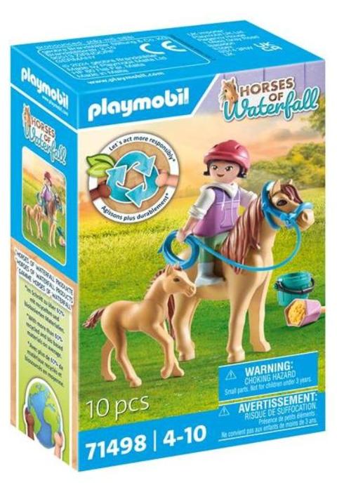 Bambina con pony e puledro playmobil