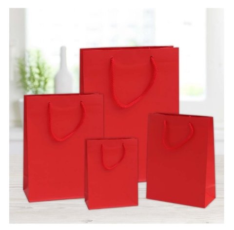 SHOPPER COLOR ROSSO F.TO 22x10x29 florio