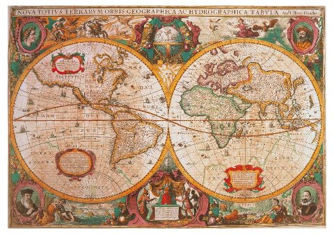 PUZZLE 1000 PZ Mappa Antica clementoni