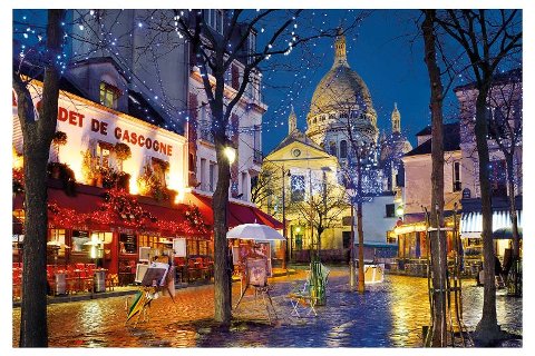 Puzzle 1500 pz Paris: Montmartre clementoni
