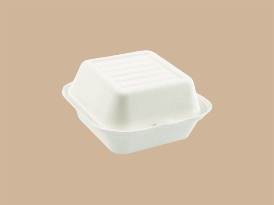 BOX HAMBURGER IN POLPA DI CELLULOSA 15x15x8,5CM PZ 50 Leone