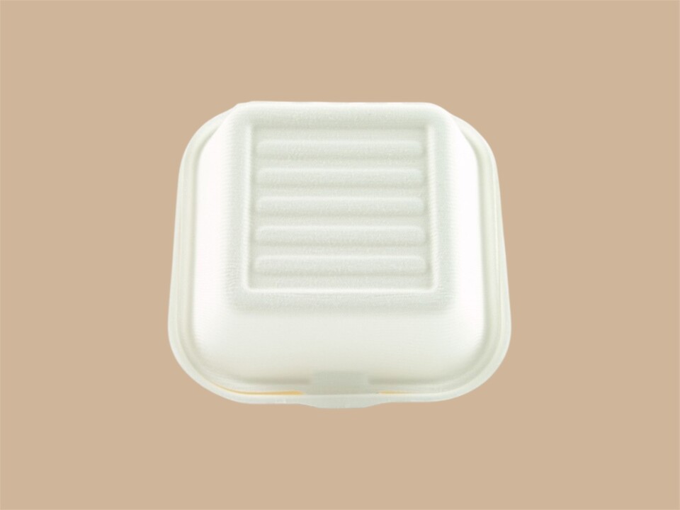 BOX HAMBURGER IN POLPA DI CELLULOSA 15x15x8,5CM PZ 50 Leone