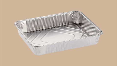 CONTENITORI IN ALLUMINIO 226x176x36mm, 10 CONFEZIONI DA 100 PZ cuki 4 porzioni