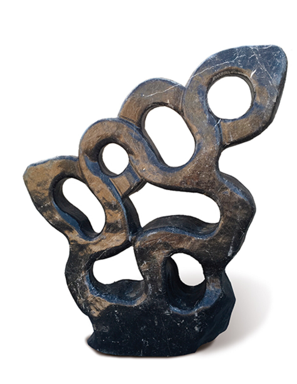 Monolite nera scultura cisam Mns