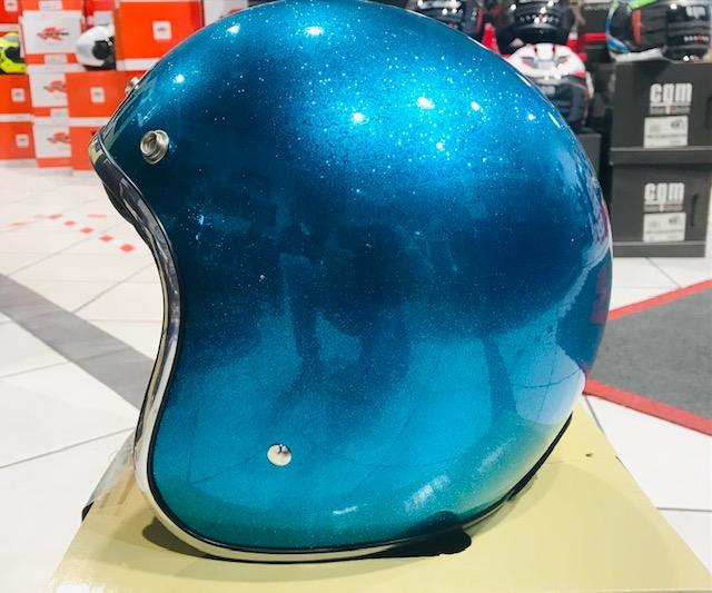Casco jet modello vintage / retro storm casco vintage retro