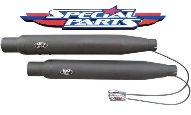 scarico finale marmitta slip-on  Harley Davidson sportster omologato con sonorita variabile mcj SPORTSTER 883-1200 DAL 2004 A  CUSTOM - 883R - IRON - CUSTOM - ROADSTER - LOW - NIGHTSTER - FORTY EIGHT - SEVENTY TWO - SUPERLOW L 2013