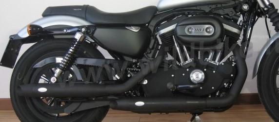 scarico finale marmitta slip-on  Harley Davidson sportster omologato con sonorita variabile mcj SPORTSTER 883-1200 DAL 2004 A  CUSTOM - 883R - IRON - CUSTOM - ROADSTER - LOW - NIGHTSTER - FORTY EIGHT - SEVENTY TWO - SUPERLOW L 2013