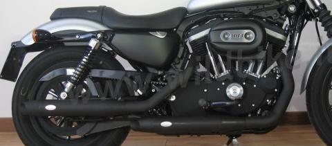 scarico finale marmitta slip-on  Harley Davidson sportster omologato con sonorita variabile mcj SPORTSTER 883-1200 DAL 2004 A  CUSTOM - 883R - IRON - CUSTOM - ROADSTER - LOW - NIGHTSTER - FORTY EIGHT - SEVENTY TWO - SUPERLOW L 2013