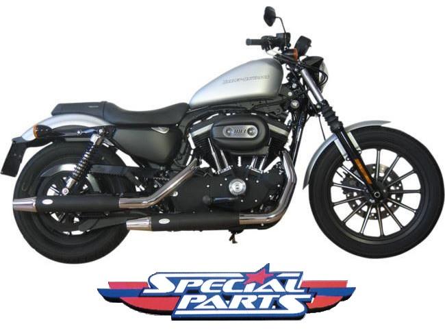 scarico finale marmitta slip-on  Harley Davidson sportster omologato con sonorita variabile mcj SPORTSTER 883-1200 DAL 2004 A  CUSTOM - 883R - IRON - CUSTOM - ROADSTER - LOW - NIGHTSTER - FORTY EIGHT - SEVENTY TWO - SUPERLOW L 2013