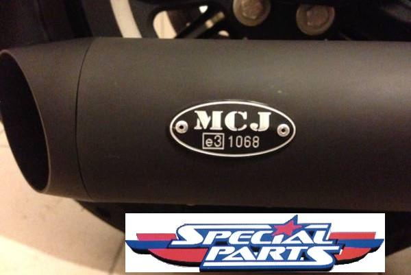 scarico finale marmitta slip-on  Harley Davidson sportster omologato con sonorita variabile mcj SPORTSTER 883-1200 DAL 2004 A  CUSTOM - 883R - IRON - CUSTOM - ROADSTER - LOW - NIGHTSTER - FORTY EIGHT - SEVENTY TWO - SUPERLOW L 2013