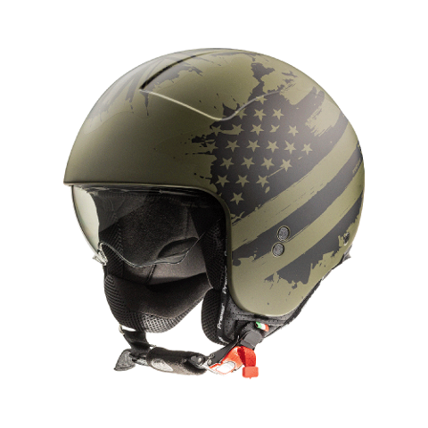 CASCO JET Moto OPEN FACE Helmets Visiera Corta Premier Rocker AM New Graphic PREMIER ROCKER AM MILY BM