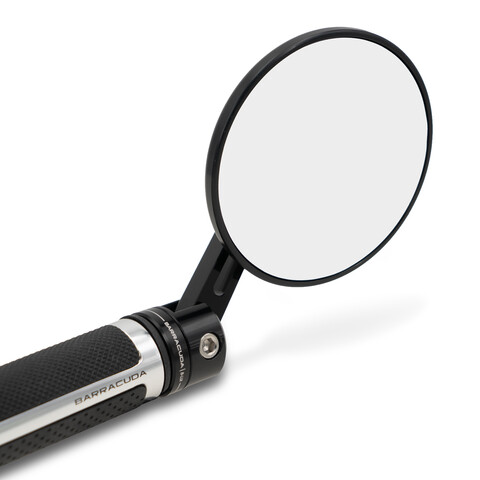 SPECCHIETTI RETROVISORI DA MANUBRIO PER CAFE RACER Omologato barracuda SKIN BAR SN END B-LUX