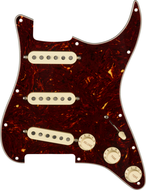 FENDER PRE WIRED STRAT PICKGUARD SSS CUSTOM SHOP TEXAS SPECIAL TORTOISE SHELL