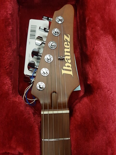 EX DEMO IBANEZ AZ2402 BKF BLACK FLAT PRESTIGE SERIES MADE IN JAPAN