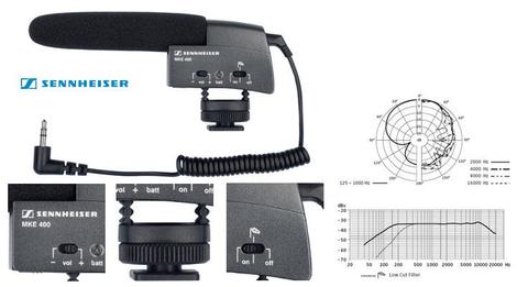 SENNHEISER MKE400 PER TELECAMERA