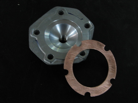 Particolare meccanico ad uso kart da competizione realizzato in rame 0.6 mm
