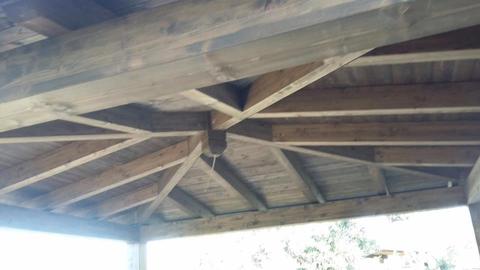 Gazebo quattro falde visuale inetrna.