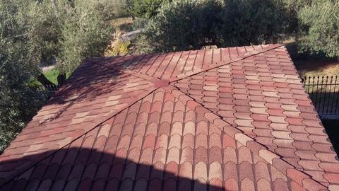 Gazebo quattro falde con copertura Tegola Canadese Master Coppo