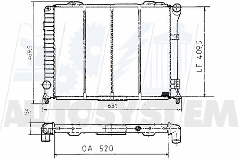 Radiatore Acqua Motore ALFA 164 (164) 3.0 i.e. QV; 2.5 TD