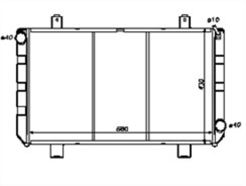Radiatore Acqua Motore FORD Transit Mk2 Van; Transit Mk3 Camion pianale/Telaio (VE6); Transit Mk2 Camion pianale/Telaio; Ford Transit MK2 Bus