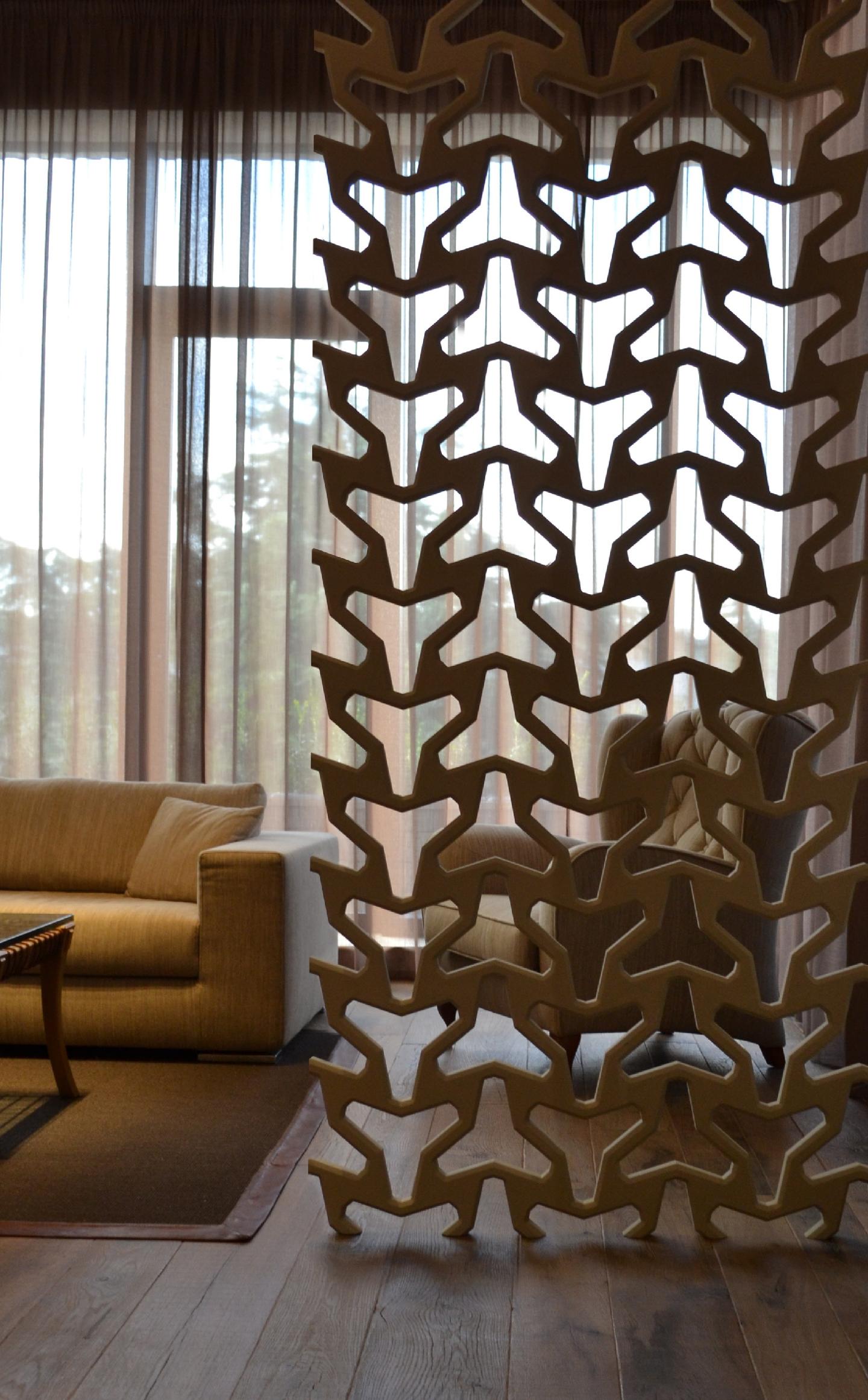 Divisori/pannelli decorati in lamiera alluminio, corten e acciaio ...
