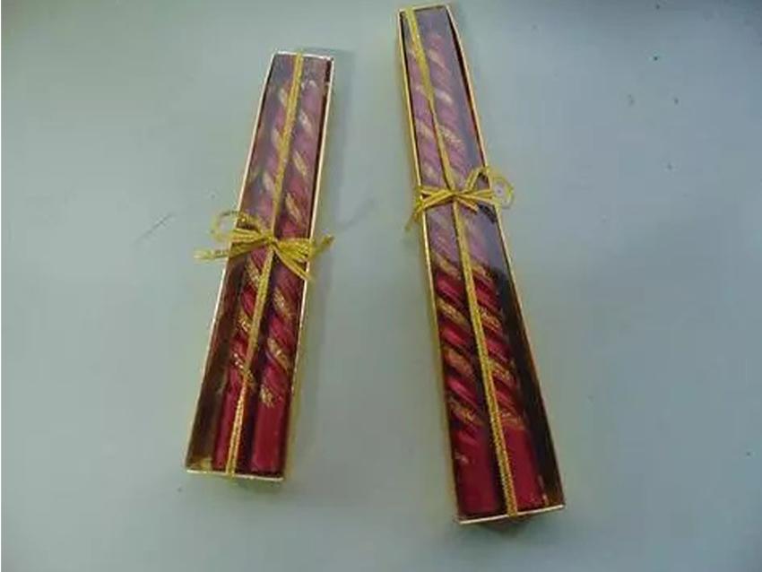 Candele Torciglione x 2 - Sconti per Fioristi e Aziende - H 20 e 25 glitterati Oro/Rosso/Argento
