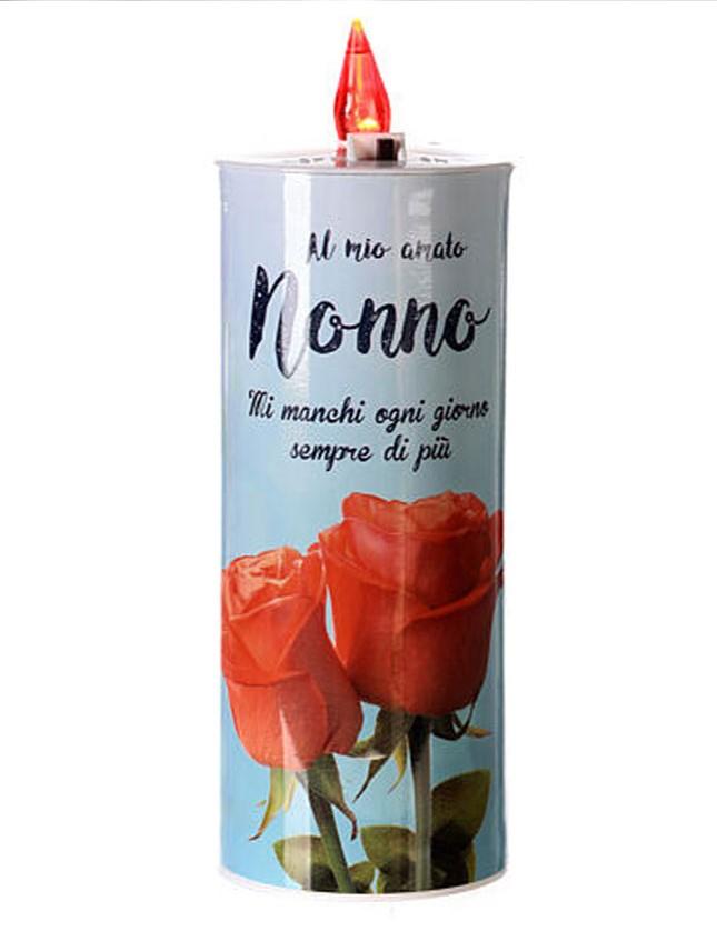 Lumino con dedica H 13 cm durata 150 giorni Sconti per Fioristi, Wedding e Aziende