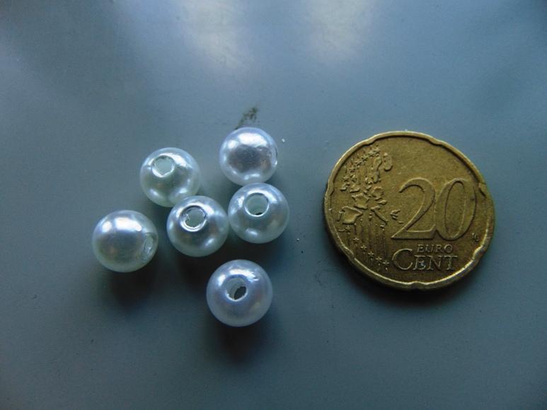 Perle forate dm. 8  Busta gr. 500 Sconti per Fioristi e Aziende