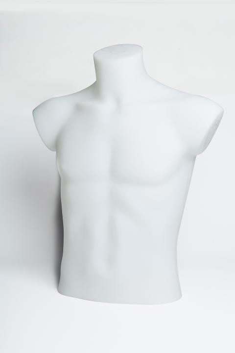 Manichino in Plastica H 58 Bianco Mezzo Busto - Sconti per Fioristi Wedding e Aziende - Uomo e Donna
