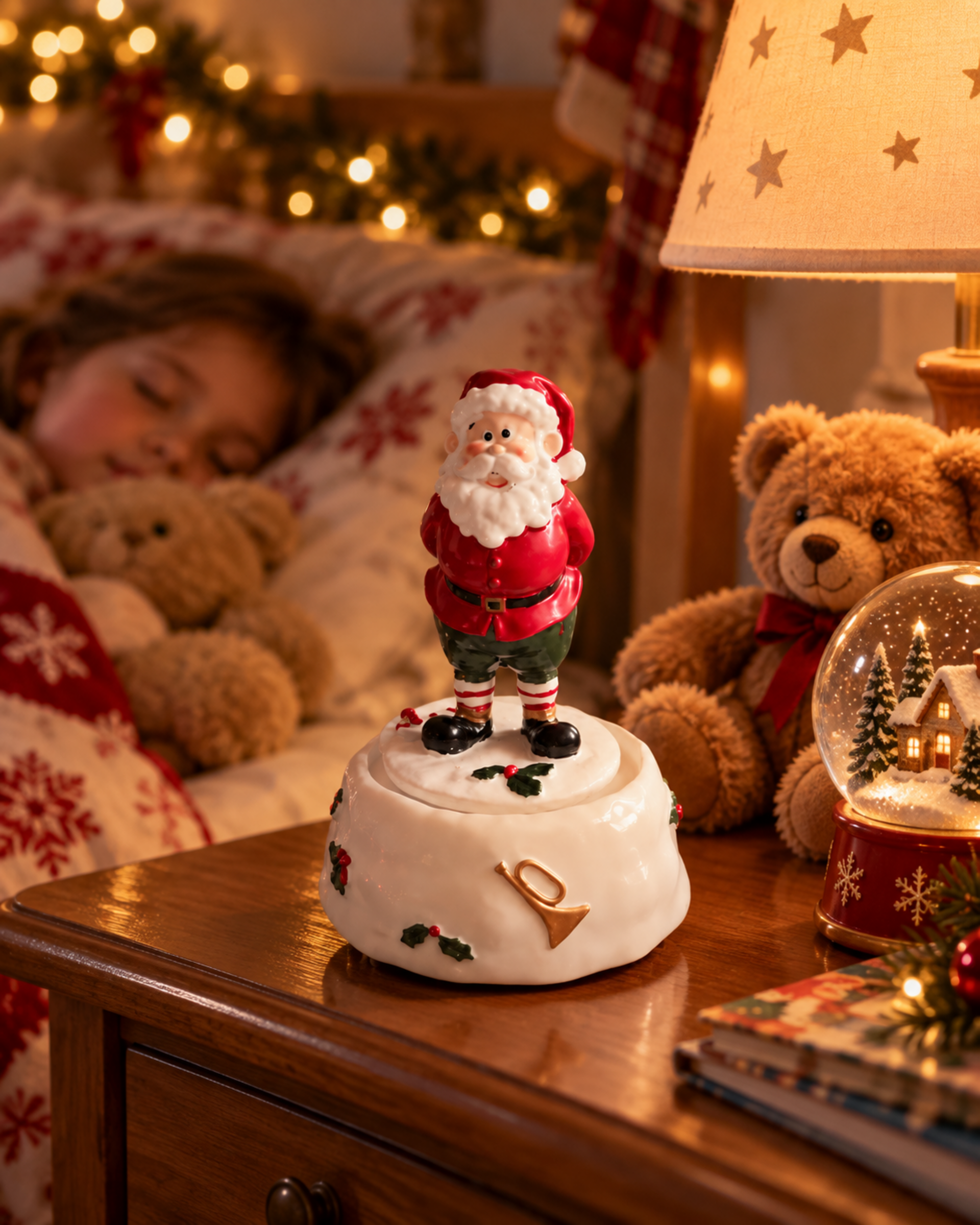 Babbo Natale Carillon H 16 - Sconti per Fioristi e Aziende - in resina