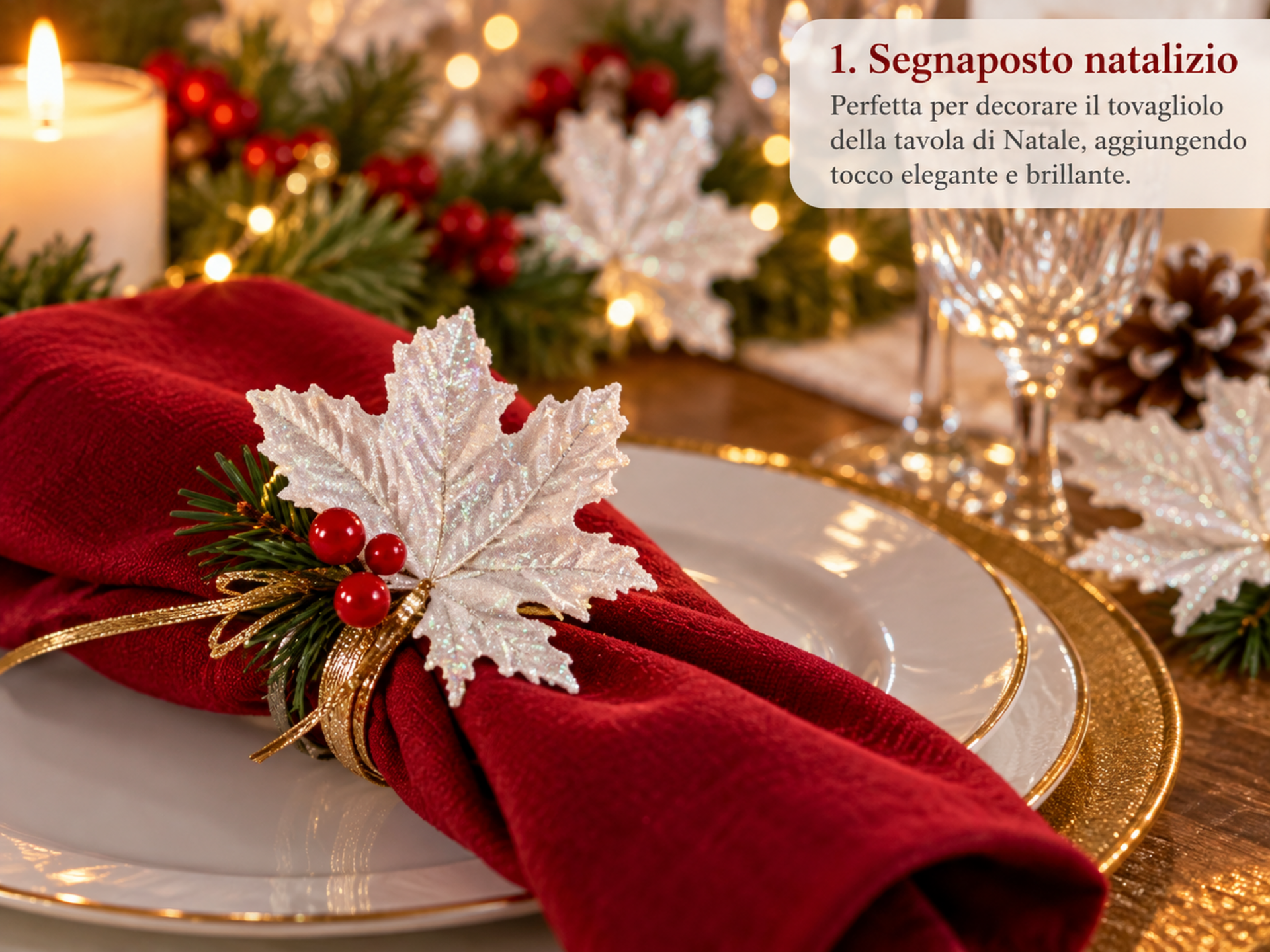 Foglie Acero Glitterate - Sconti per Fioristi e Aziende Conf.x 12 cm 9x10 Conf, x 10 cm.12x14