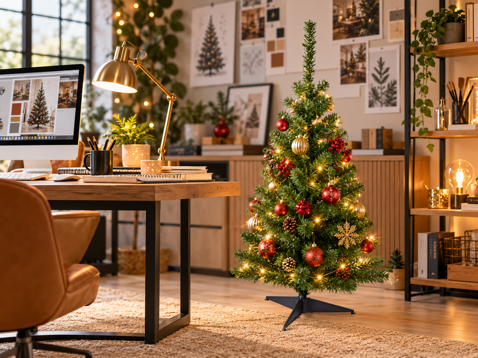Albero di Natale H 60 - Sconti per Fioristi e Aziende - verde in poliestere