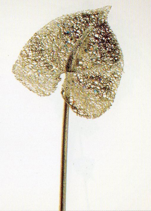 Anturium Oro Metallizzato - Sconti per Fioristi e Aziende H 65 in poliestere