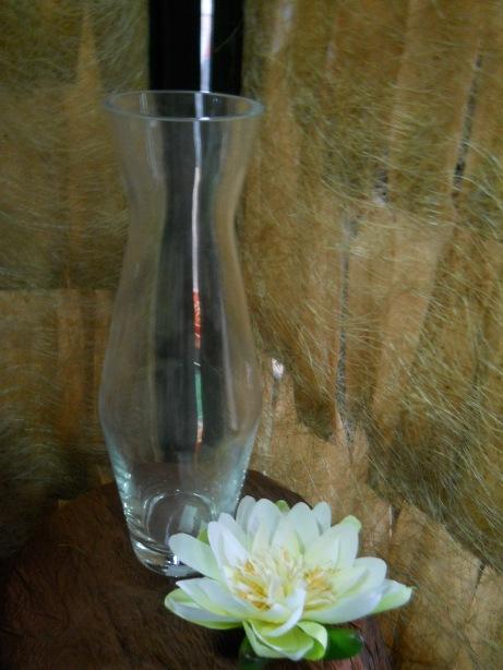 Vaso in vetro H 32 trasparente - Sconti per Fioristi e Aziende - Modello Sinuoso