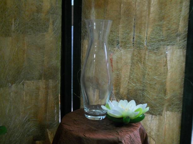 Vaso in vetro H 32 trasparente - Sconti per Fioristi e Aziende - Modello Sinuoso