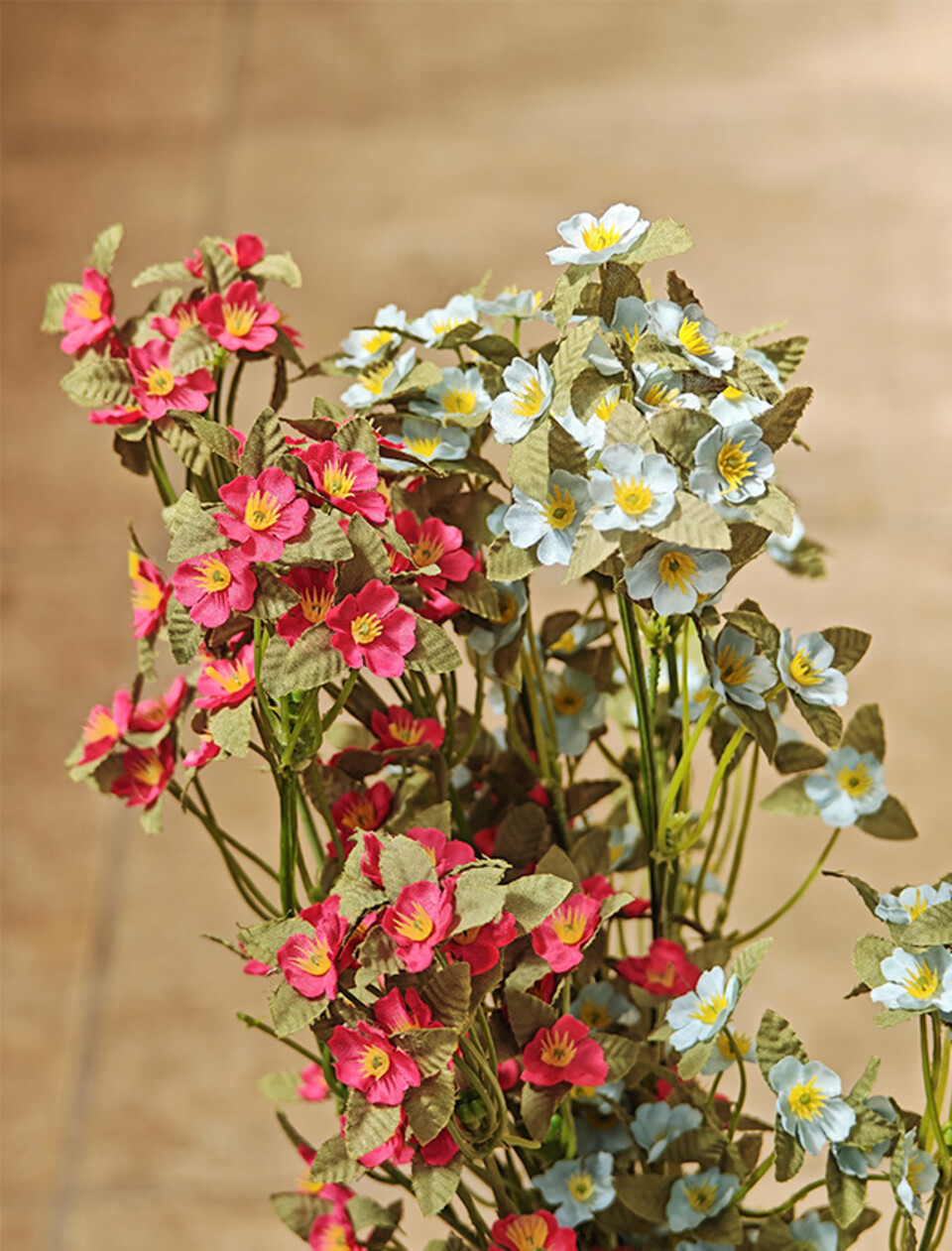 Pearl spray x 3 artificiale - Sconto per Fioristi e Aziende - Colori: Bianco - Rosso