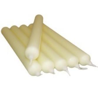 Candela Stearica H 25 dm.2,5 - Sconti per Fioristi e Aziende - Bianca da 10 candele