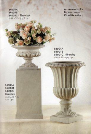 Colonna Retta H 60 con base cm. 34 x 34 fiberclay