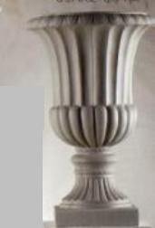 Calice Greco con base H 62 dm.39 in fiberclay